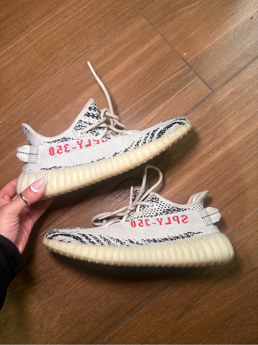 Zebra Yeezys